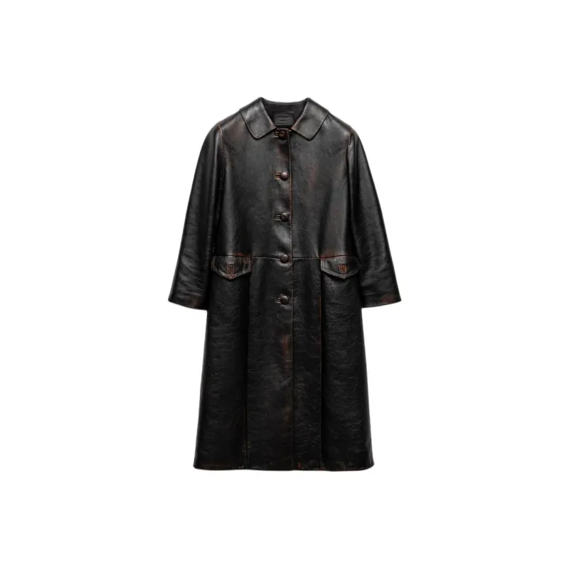 PRADA Nappa Leather Coat-0