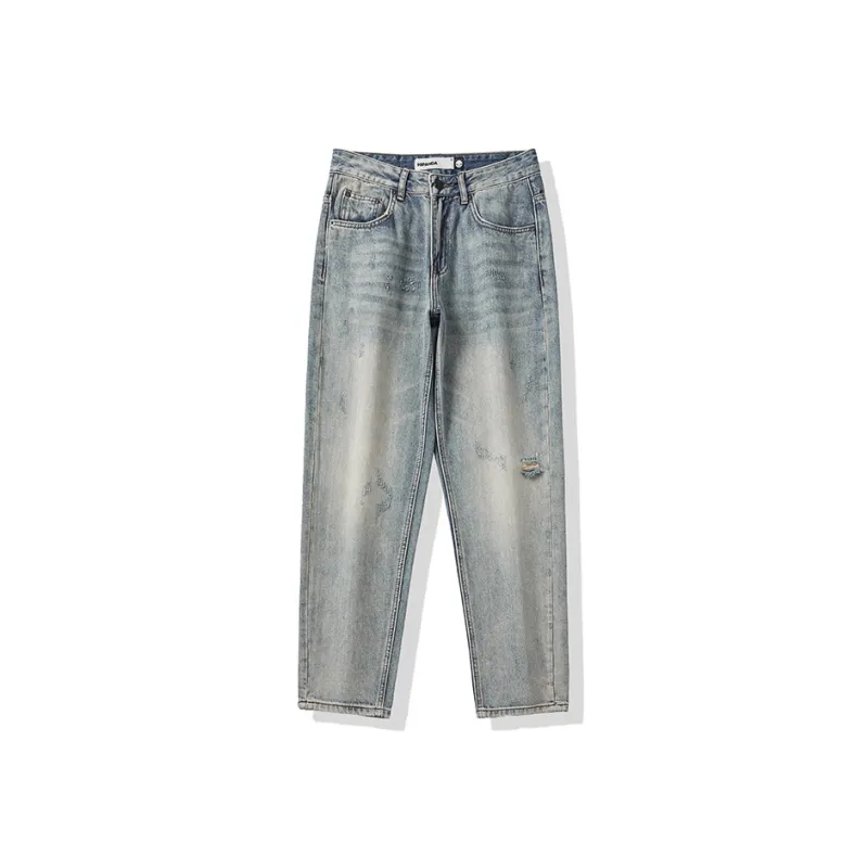 HIPANDA Jeans Men's Washed Color-0