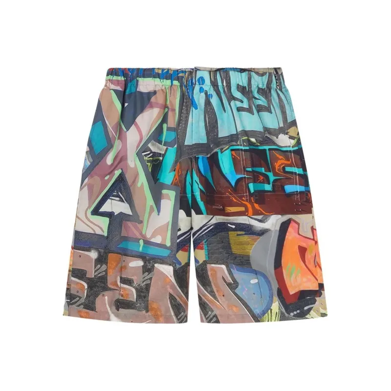 OFF WHITE Neen Graffiti Print Swim Shorts-0