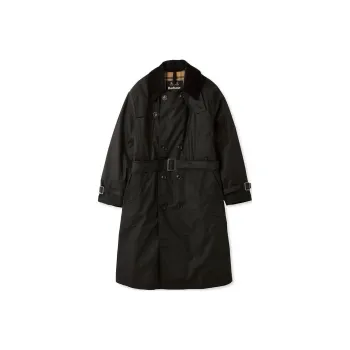 BARBOUR Trench Coat Men's Black