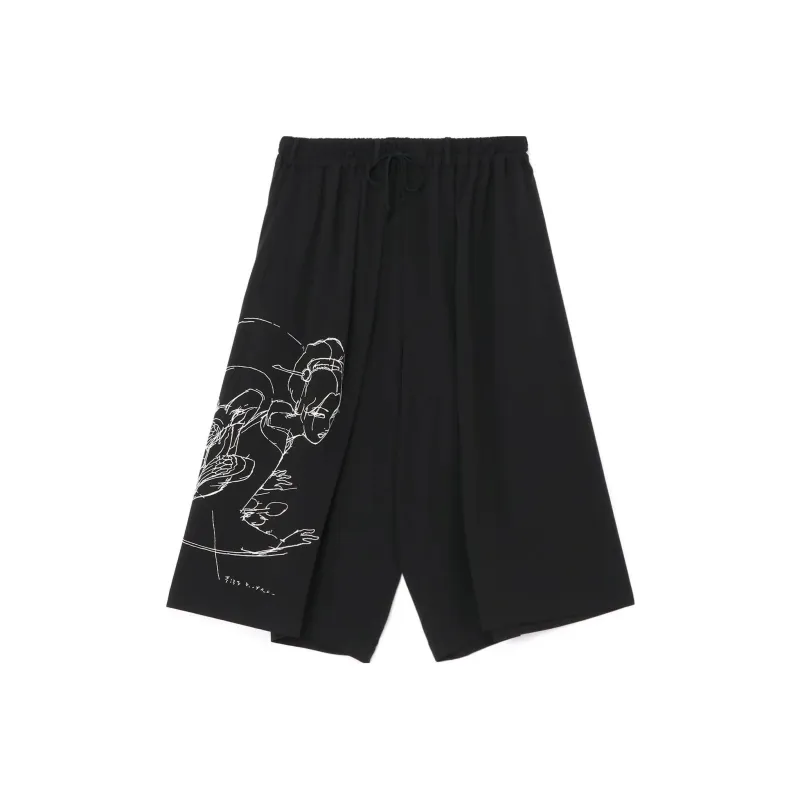 Yohji Yamamoto Casual Pants Unisex Black-0