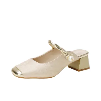 KATHRYN WILSON Rubber Sole Slip Resistant Closed Toe Slippers Women's