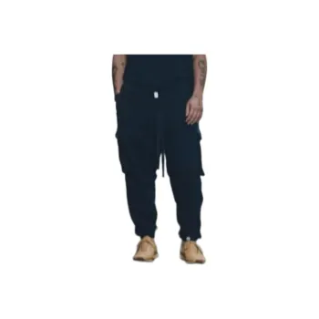 ZARA Samuel Ross Collaboration Cargo Pants Men Marine Blue