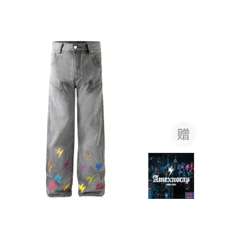 Amexnocap Jeans Unisex Gray