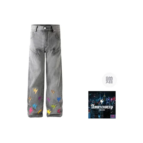 Amexnocap Jeans Unisex Gray