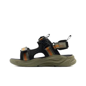 XTEP Liekong Beach Sandals Men's Black Green