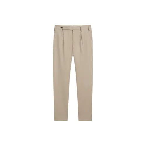 Massimo Dutti Suit Trouser Men's Beige Brown