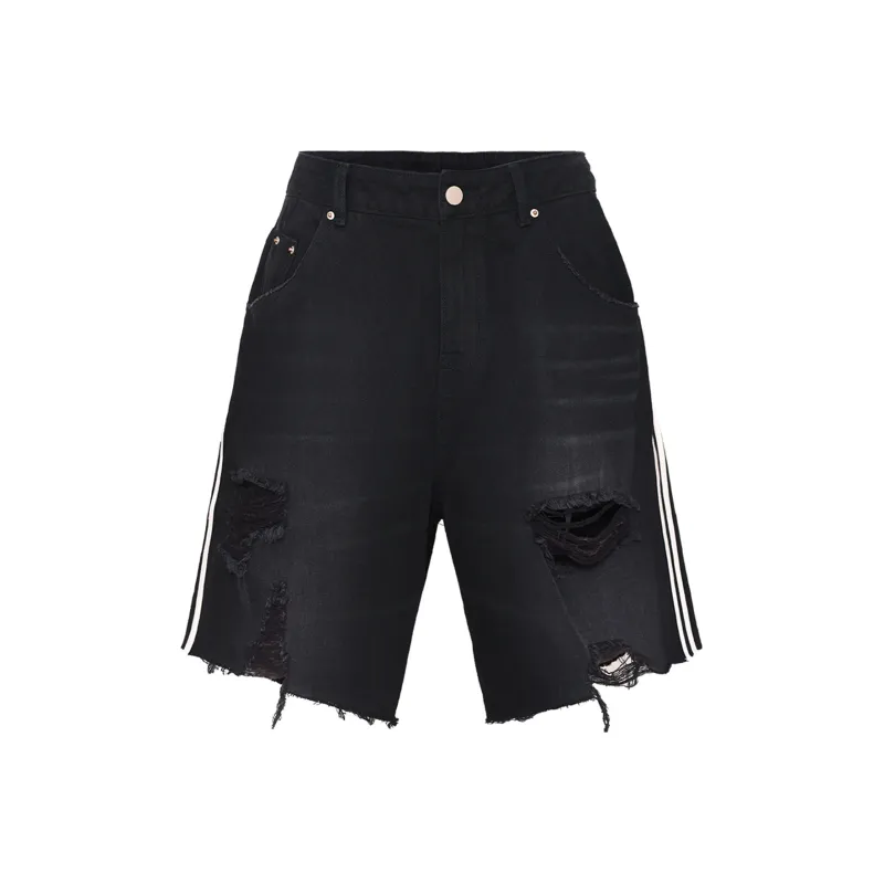 IMXS Denim Shorts Unisex Black-0