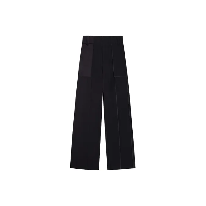 TIWILLTANG Suit Trousers Men Mist Black-0