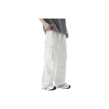 EPTISON Cargo Pants Unisex White