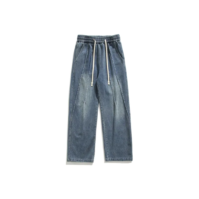 GOOSELIAR Casual Denim Pants Unisex-4