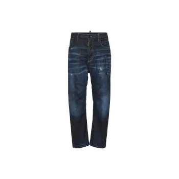 DSQUARED 2 Dark Grease Monkey Wash Kawaii Jeans