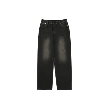 LUJIAMEN Jeans Unisex Black Gray Color