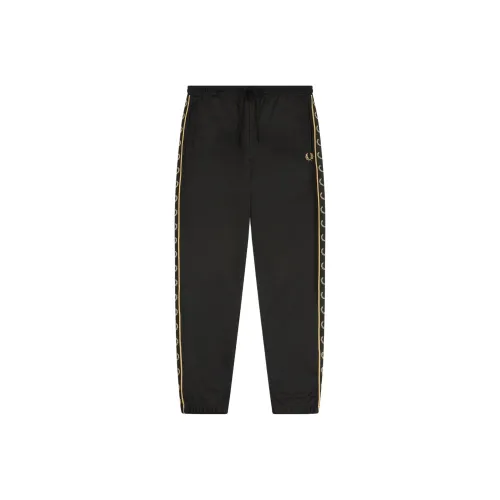 FRED PERRY Knitted Sports Pants Men's Black