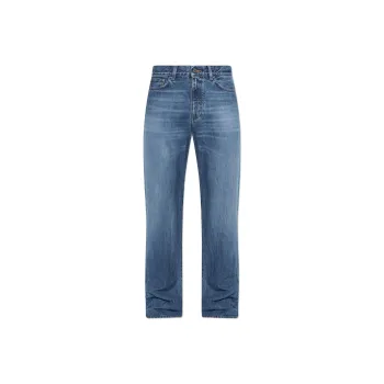 VERSACE Logo Patch Jeans