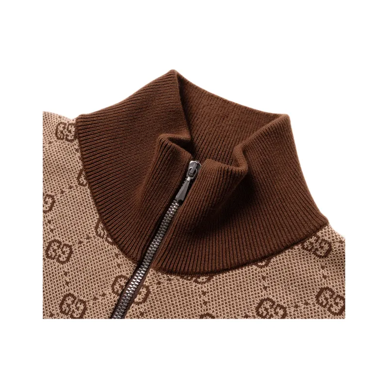 GUCCI Kids Gg Zip Front Cardigan-3