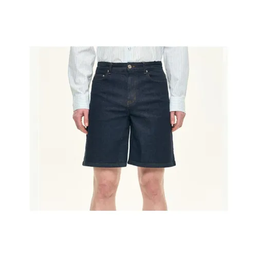 System SS23 Denim Shorts Men's Dark Blue