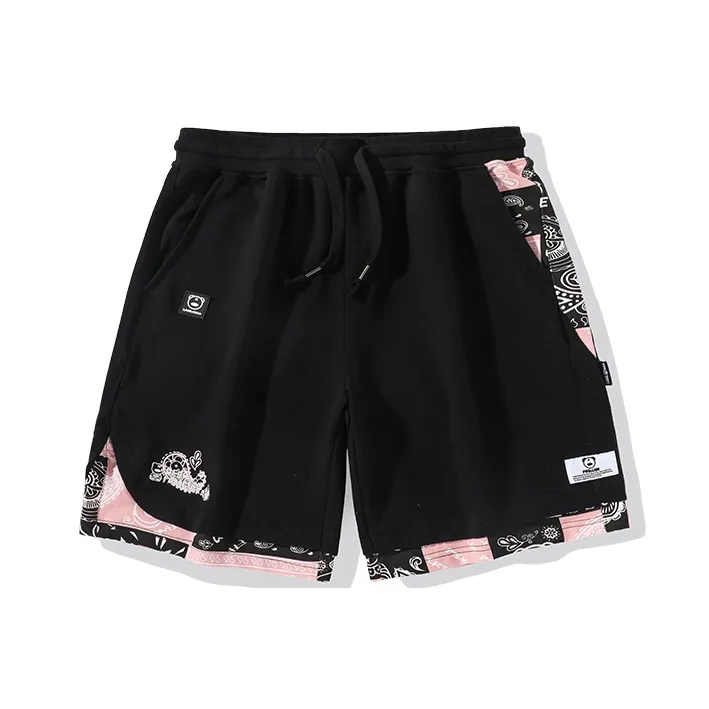 LAMLICKA Loose Fit Shorts Unisex Black-0