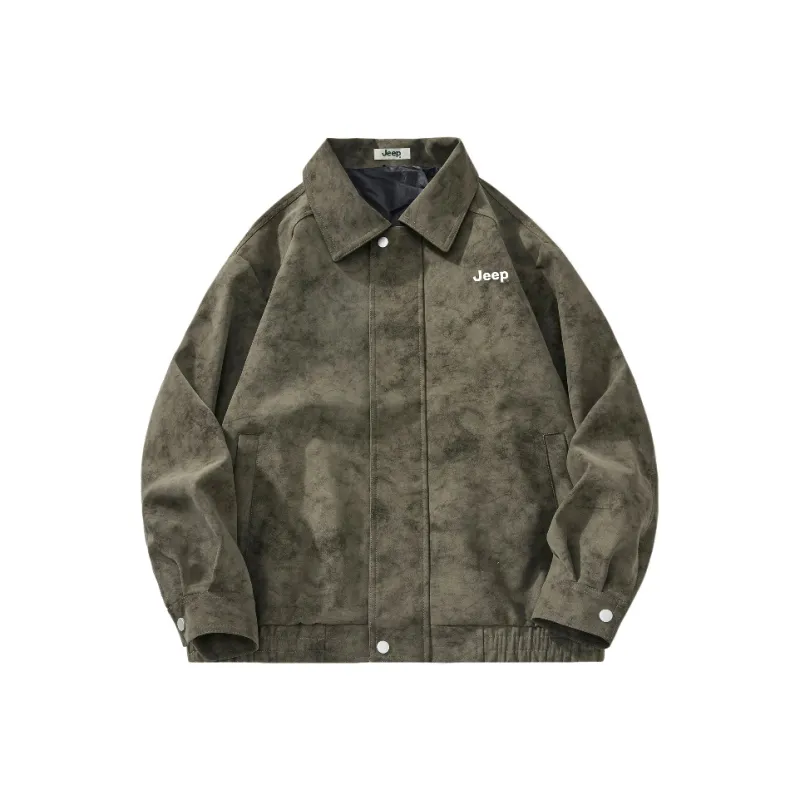 Jeep Fashion Sports Collection Leather Jacket Unisex-6