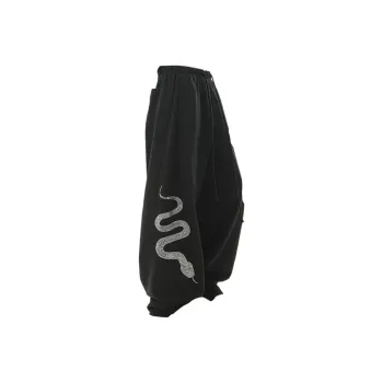 ROOMBOSE Casual Pants Unisex Black