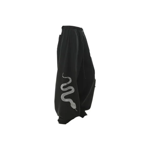 ROOMBOSE Casual Pants Unisex Black