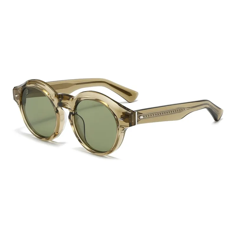 ROLLOTD Plate Frame Round Sunglasses Unisex-2