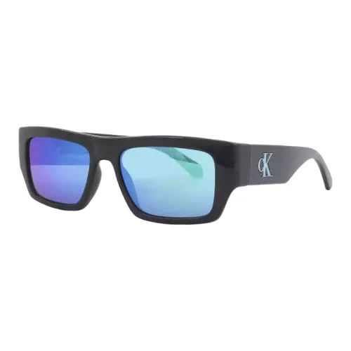CALVIN KLEIN Plastic Square Sunglasses Unisex Black