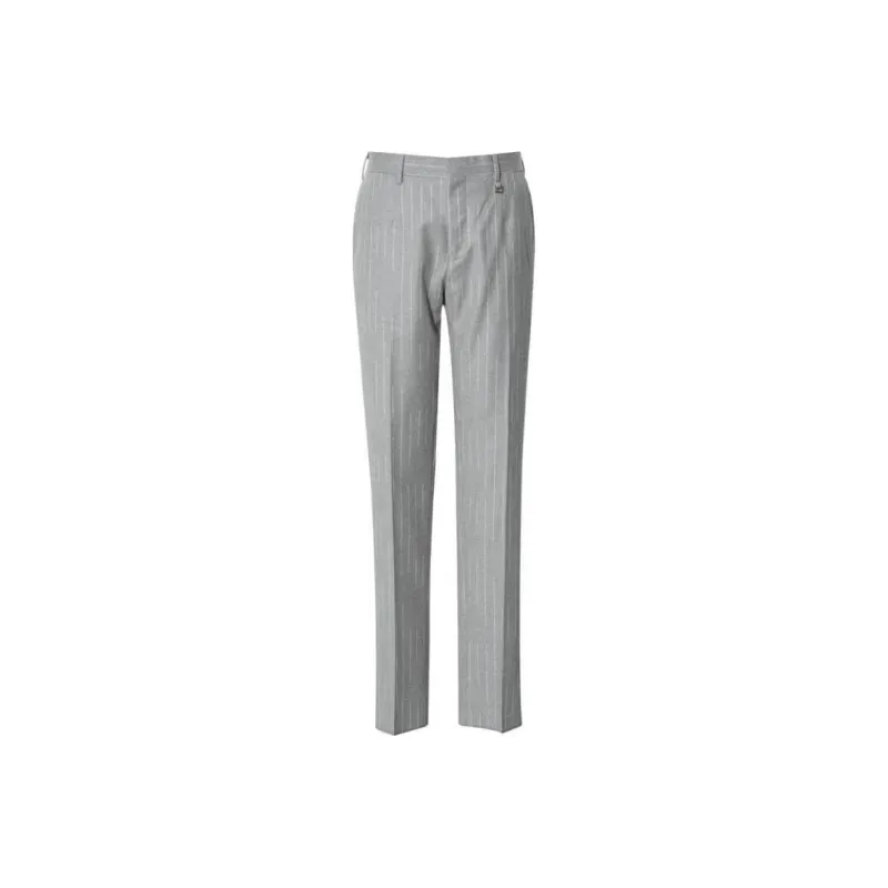 RARE Suit Trousers Men Gray-0