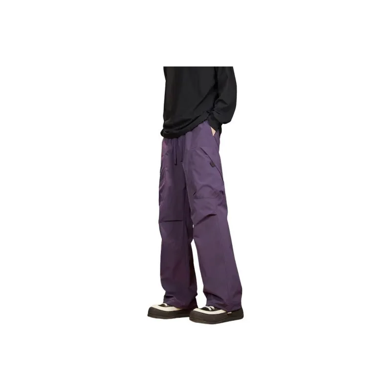NOME Urban Techwear Straight Fit Wide Leg Cargo Pants Unisex-9