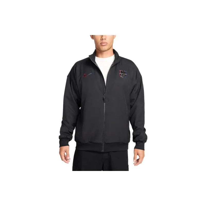 Nike FCDri Fit FW24 Barcelona Strike Away Jacket Men's Black/Black-0