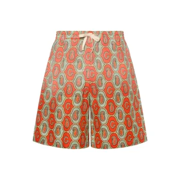 GUCCI Casual Shorts Men Bright Orange