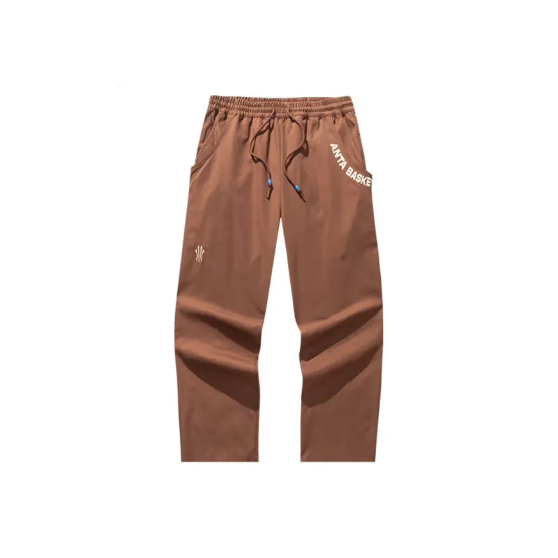 Anta Basketball Collection Casual Pants Unisex Deep Autumn Brown-0