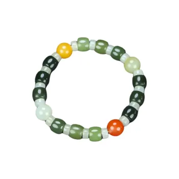 Cuizu Hetian Jade Bracelets White Jade/Pale Greenish White Jade Unisex