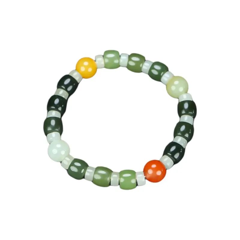 Cuizu Hetian Jade Bracelets White Jade/Pale Greenish White Jade Unisex-0