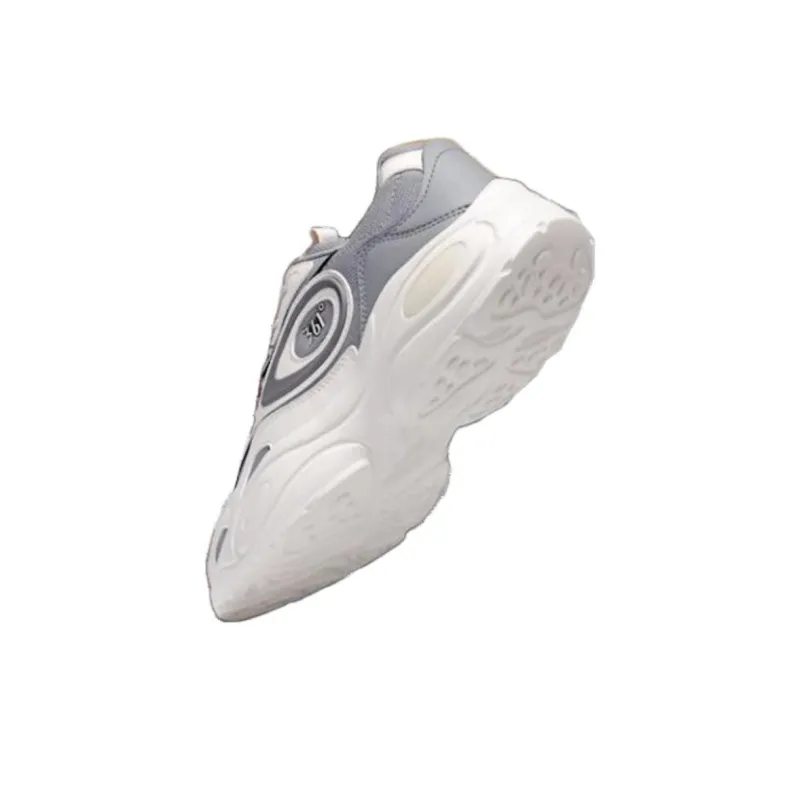 361° Wear-resistant And Lightweight Low-Top Casual Running Shoes Men's Gray White-2