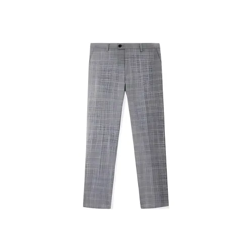 ZIOZIA Suit Trousers Men Gray