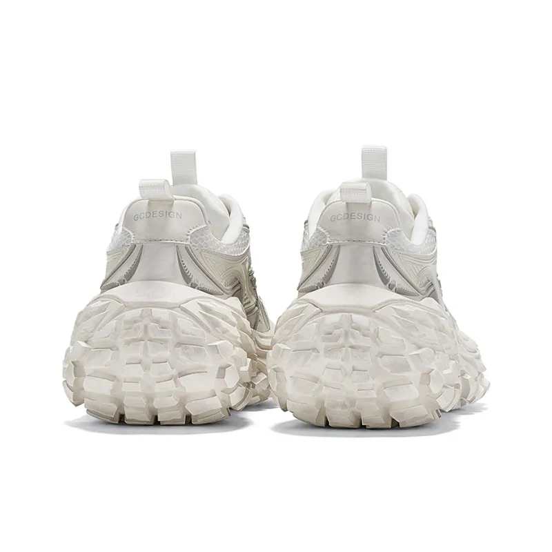 GG CC Cushioning, Slip Resistant, Abrasion Resistant, Height Increasing Low Top Chunky Sneakers Women's-3