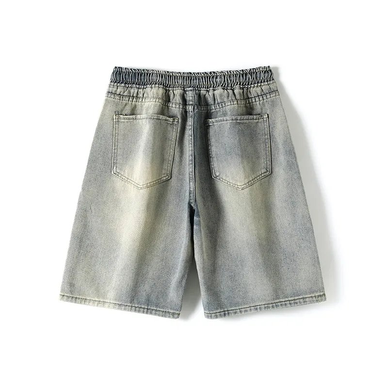 Ordifen Denim Shorts Women's Yellow Mud-1