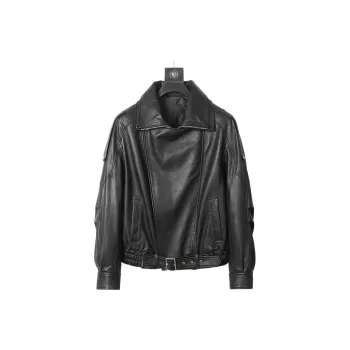Devanro Leather Jackets Men Black