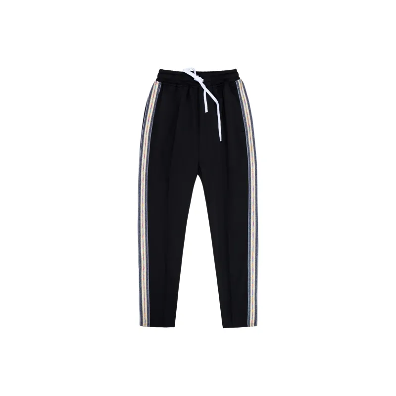 YearnObtainRainbow Casual Pants Unisex Black-0