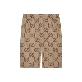 GUCCI Pineapple SS22 Casual Shorts Men's Brown