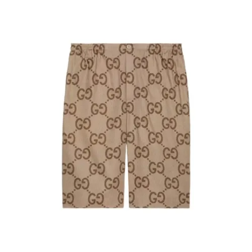 GUCCI Pineapple SS22 Casual Shorts Men's Brown