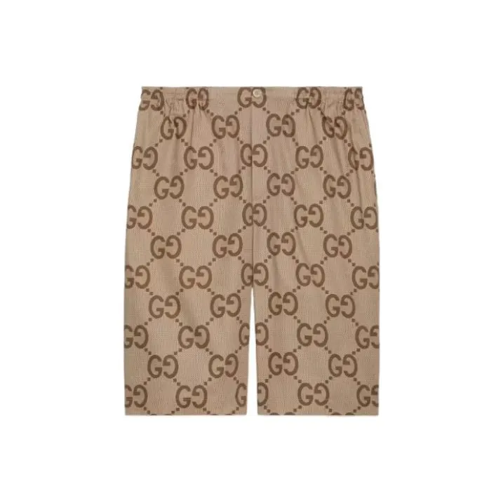 GUCCI Pineapple SS22 Casual Shorts Men's Brown-0