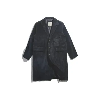 MADEN Trench Coats Men Black