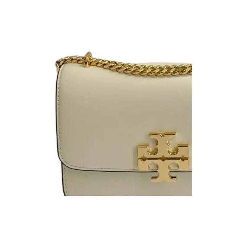 TORY BURCH Eleanor Cow Leather Shoulder Bag Trumpets Women's Warm White-2