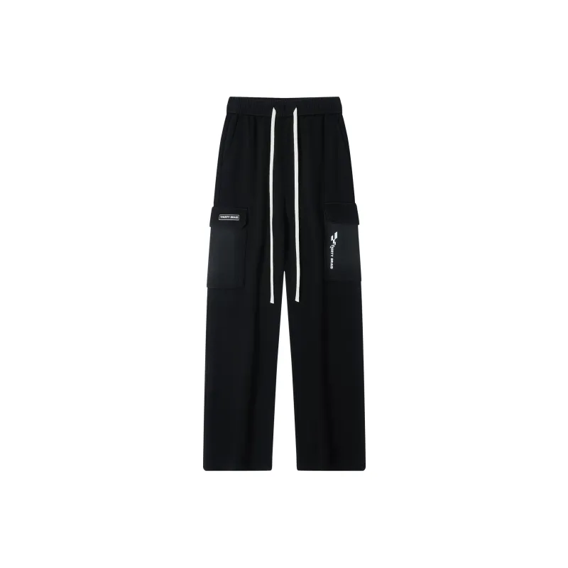 30BRAID Casual Pants Unisex Black-0
