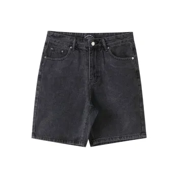 I’m David Denim Shorts Unisex Black