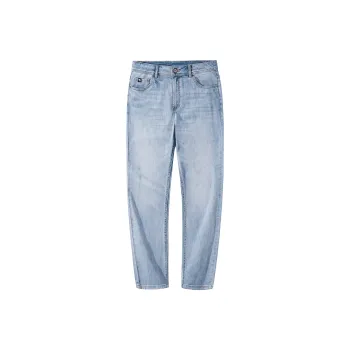 CAMEL Cooling Sensation Antibacterial Lightweight Breathable Slim Fit Pants Micro Stretch Jeans Men's