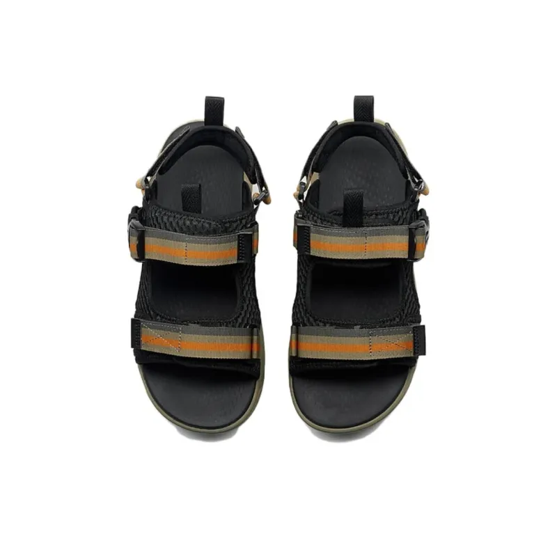XTEP Liekong Beach Sandals Men's Black Green-3