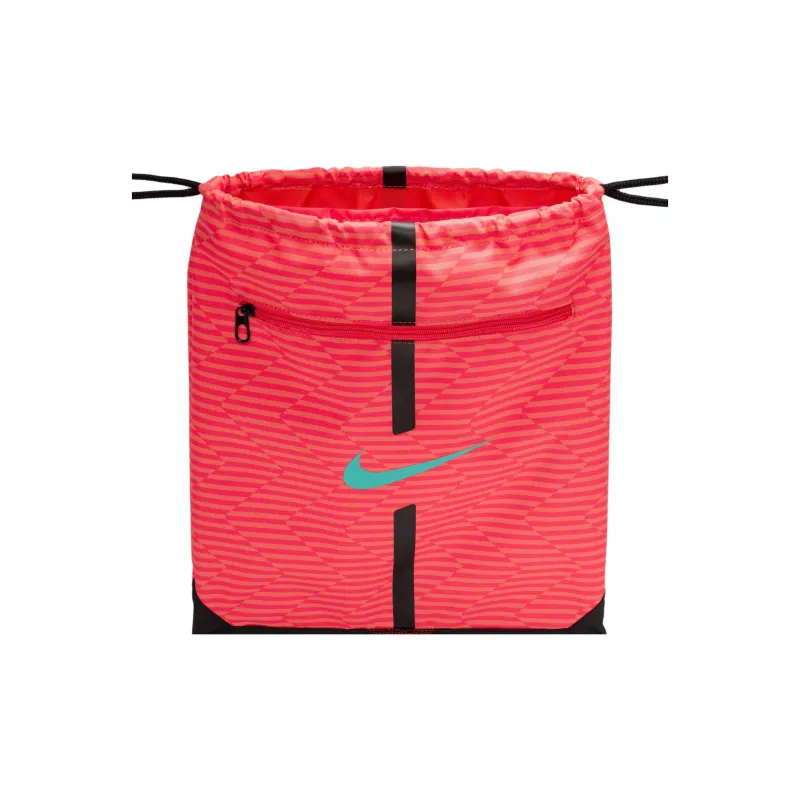 Nike Academy Polyester Backpack Regular Unisex Red & Black & Aurora Green-3